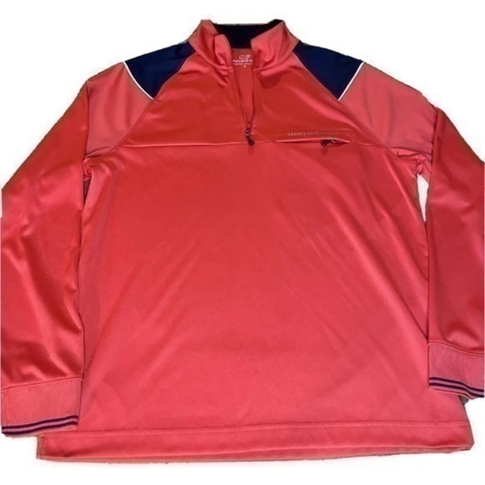 Vineyard Vines Performance 1/4 Zip Top Red 1K0484 
Men's Small